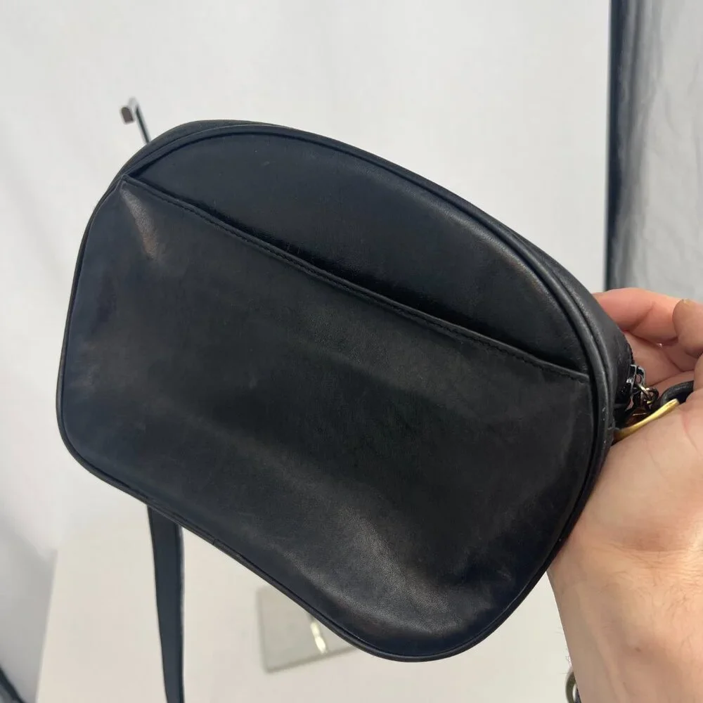 Etienne Aigner Black Leather Crossbody Bag
